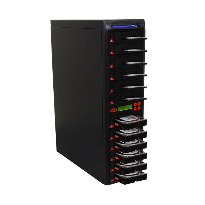 1-11 High Speed Hard Disk Drive (HDD/SSD) Duplicator/Sanitizer High Speed(150mb/sec) SATA 2.5"&3.5" Dual Port/Hot Swap - (SYS11HDD150-DP)
