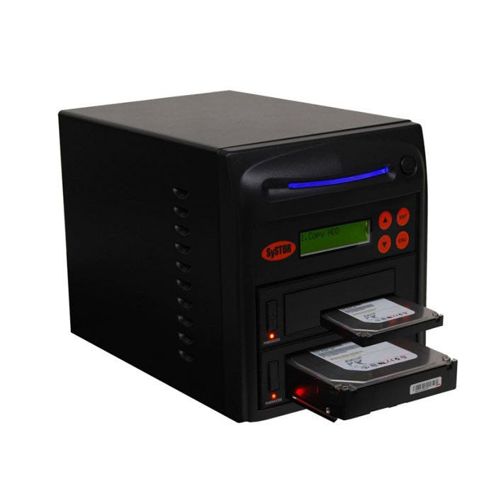 1-1 Hard Disk Drive (HDD/SSD) Duplicator/Sanitizer SATA 2.5"&3.5" Dual Port/Hot Swap - (SYS01HDD-DP)