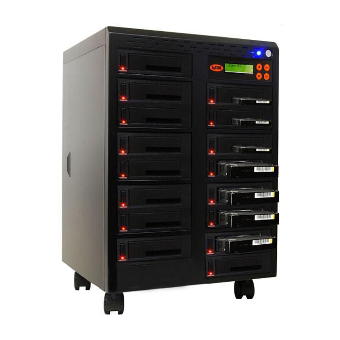 1-15 High Speed Hard Disk Drive (HDD/SSD) Duplicator/Sanitizer High Speed(600mb/sec) SATA 2.5"&3.5" Dual Port/Hot Swap - (SYS15HDD600-DP)