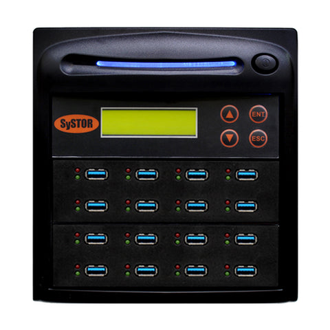 Systor 1:15 USB 3.1 100MB/s Flash Drive Duplicator - (SYS15USB31100) - Up to 6GB per Minute