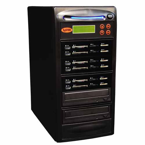 Systor 1 to 5 USB/SD/CF All in One Combo Flash Memory Card Duplicator - (SYS05USBSDCF)