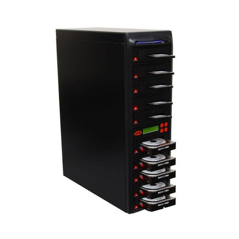 1-9 High Speed Hard Disk Drive (HDD/SSD) Duplicator/Sanitizer High Speed(600mb/sec) SATA 2.5"&3.5" Dual Port/Hot Swap - (SYS09HDD600-DP)