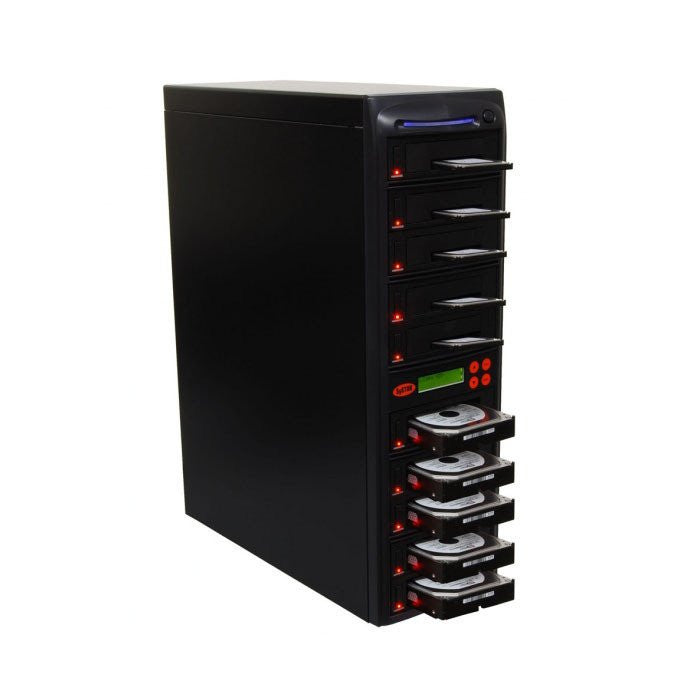 1-9 High Speed Hard Disk Drive (HDD/SSD) Duplicator/Sanitizer High Speed(150mb/sec) SATA 2.5"&3.5" Dual Port/Hot Swap - (SYS09HDD150-DP)