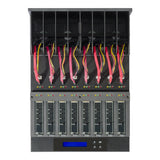 Systor 1 to 7 M.2 NVMe/SATA Duplicator & Sanitizer - up to 18GB/Min - for PCIe M2, 2.5" & 3.5" HDD & SSD Drives (SYSNVME-XW307)
